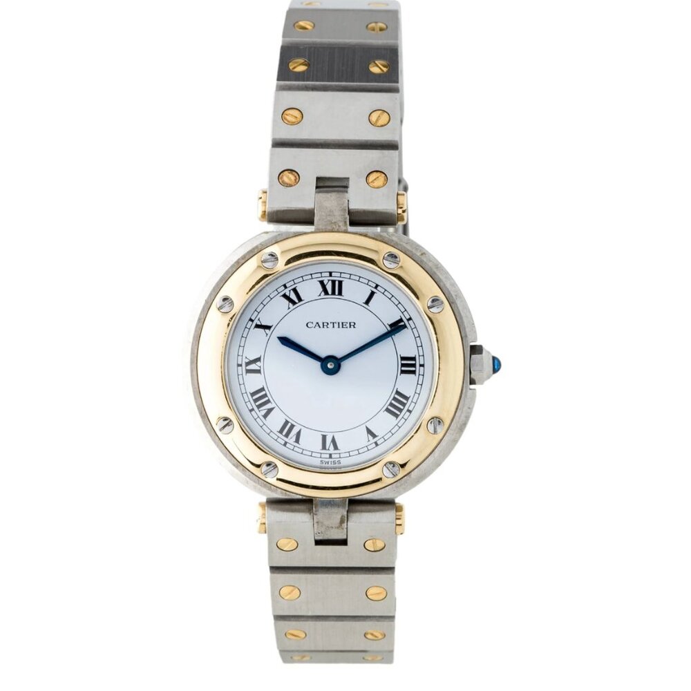 Ladies Cartier Santos 18k 27mm Watch! Mint!